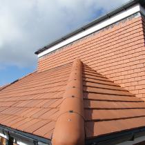 New tiled roof